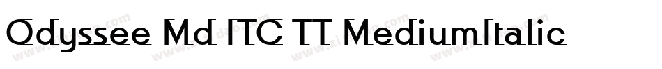 Odyssee Md ITC TT MediumItalic字体转换
